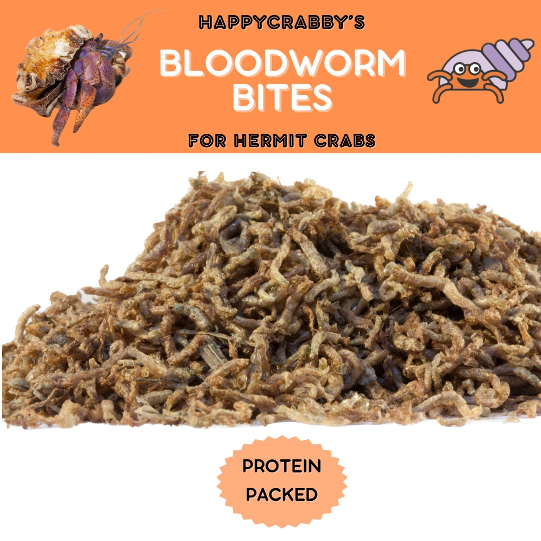 Bloodworm Bites – Hermit Crab and Isopod Food