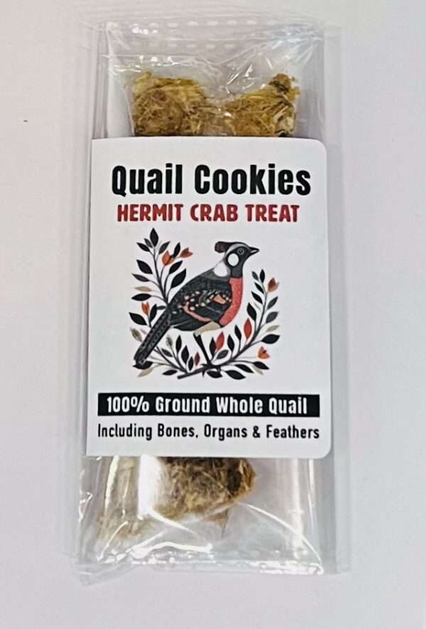 WholePrey Quail Cookies - Hermit Crab Food / Treat - Image 3
